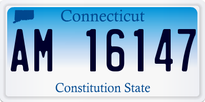 CT license plate AM16147
