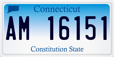 CT license plate AM16151