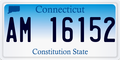 CT license plate AM16152