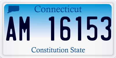 CT license plate AM16153