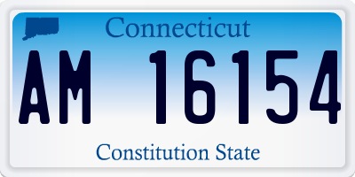 CT license plate AM16154