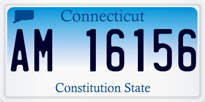 CT license plate AM16156
