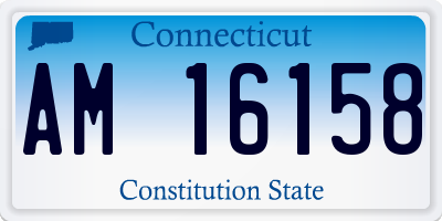 CT license plate AM16158