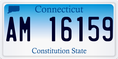 CT license plate AM16159