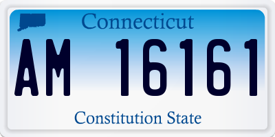 CT license plate AM16161