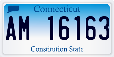 CT license plate AM16163
