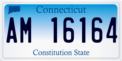 CT license plate AM16164