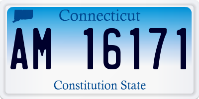 CT license plate AM16171
