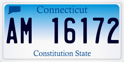 CT license plate AM16172