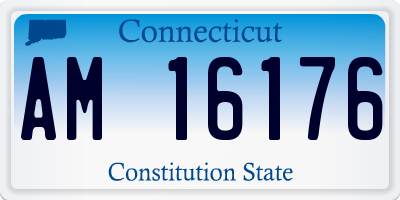 CT license plate AM16176