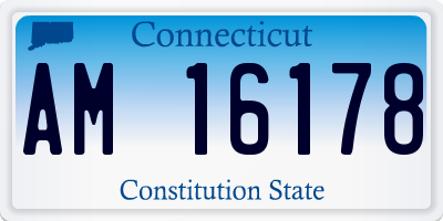 CT license plate AM16178