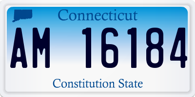 CT license plate AM16184