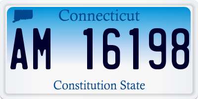 CT license plate AM16198