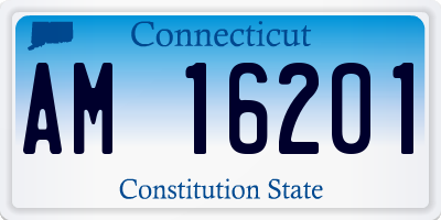 CT license plate AM16201