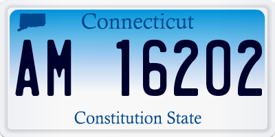 CT license plate AM16202