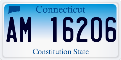 CT license plate AM16206