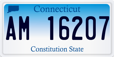 CT license plate AM16207