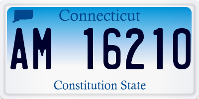 CT license plate AM16210
