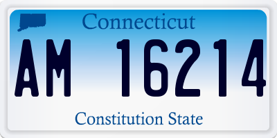 CT license plate AM16214