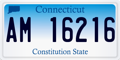 CT license plate AM16216