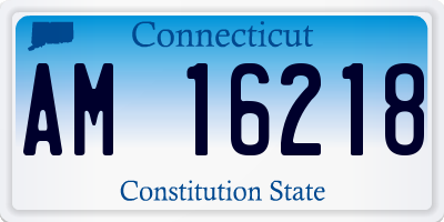 CT license plate AM16218