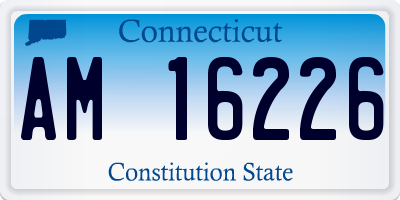 CT license plate AM16226