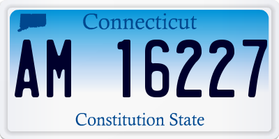 CT license plate AM16227