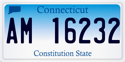 CT license plate AM16232
