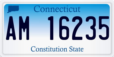 CT license plate AM16235