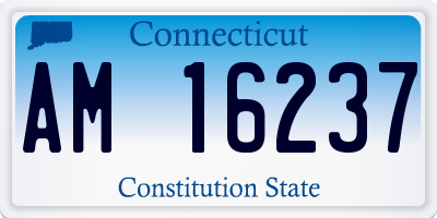 CT license plate AM16237