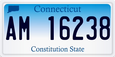 CT license plate AM16238