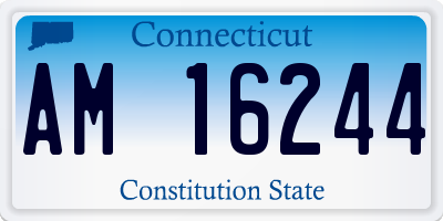 CT license plate AM16244