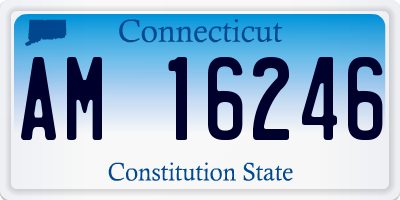CT license plate AM16246