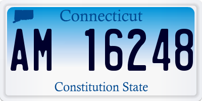 CT license plate AM16248