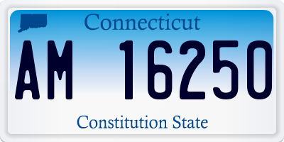 CT license plate AM16250