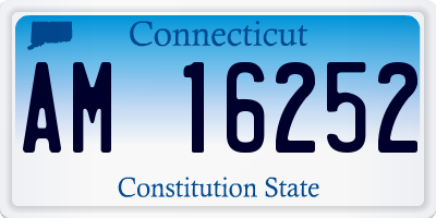CT license plate AM16252