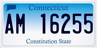 CT license plate AM16255
