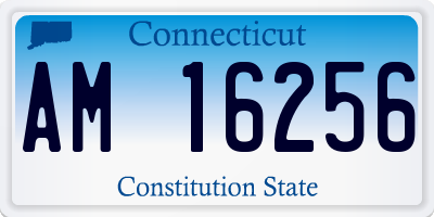 CT license plate AM16256