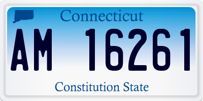 CT license plate AM16261