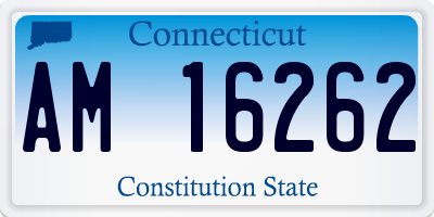 CT license plate AM16262