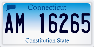 CT license plate AM16265