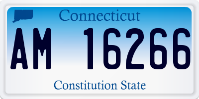 CT license plate AM16266