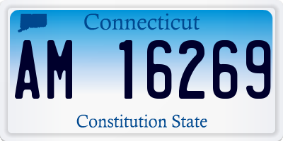 CT license plate AM16269