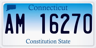 CT license plate AM16270