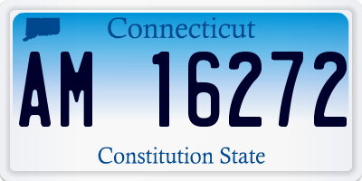 CT license plate AM16272