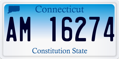 CT license plate AM16274