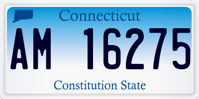 CT license plate AM16275