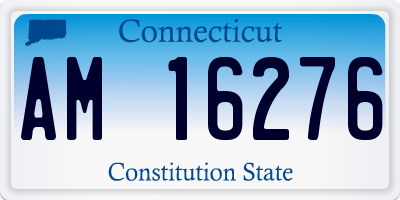 CT license plate AM16276
