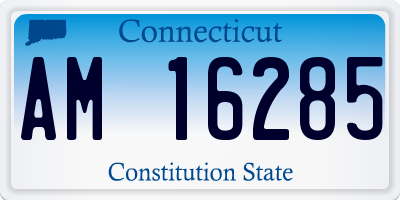 CT license plate AM16285