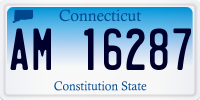 CT license plate AM16287